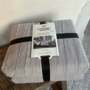 3pc Pickstich Stripe Comforter Bedding Set - Hearth & Hand™ with Magnolia